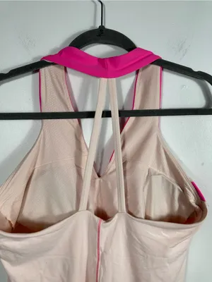 Lululemon‎ Open Soul Tank Parfait Pink Pinkelicious Open Back Size 12 thumbnail 7
