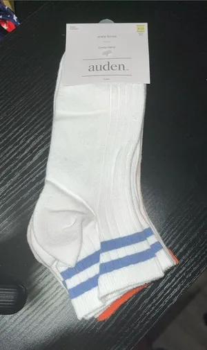 3pk Auden Ankle Socks White Size undefined thumbnail 1