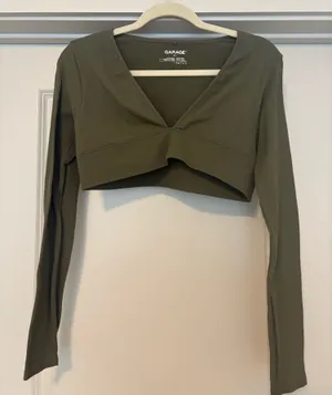Garage Crop Top Long Sleeve Ribbed thumbnail 1