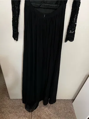 Lulus Awaken My Love Black‎ Lace Open Back Cutout Formal Gown Maxi Dress thumbnail 8