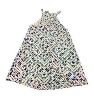 NWT En Creme Geometric Halter Shift Dress Size S thumbnail 1