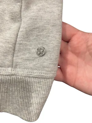 Lululemon Karmacollected Jacket Heathered Light Gray Size 10 Athleisure Workout thumbnail 5