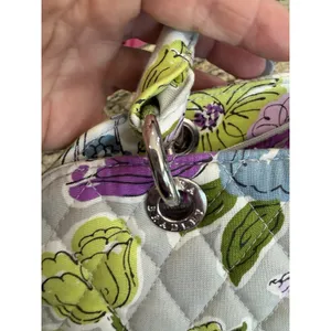 Vera Bradley Mandy Handbag Flutterby Retired Floral Quilted Cotton Satchel thumbnail 8