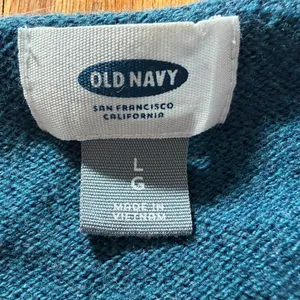 Old Navy Crewneck Sweater Blue Large Casual‎ Minimalist Work Office thumbnail 2