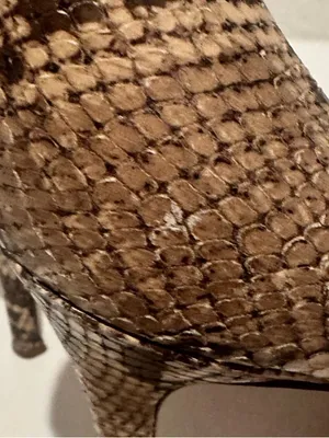 COACH Chelsey Natural Snake-Embossed Leather Round Toe Pumps High Heels Size 9 thumbnail 8