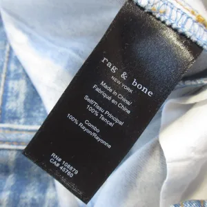 NWT rag & bone Liquid Miramar in Dara Photo Printed Faux Jean Wide Leg Pants 28 thumbnail 11