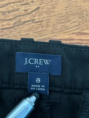 J Crew Straight Leg Pants Black Size 8 thumbnail 4