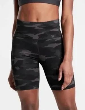 Athleta Ultimate Stash Pocket‎ Camo 7” Shorts Biker XS thumbnail 1