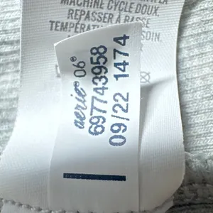 Aerie Ribbed Bustier‎ Mini Dress Grey Cotton Blend Sleeveless Bodycon XL thumbnail 6