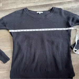 Madewell Chronicle Textured Pullover Sweater Black Size Small Crewneck Sweater thumbnail 7