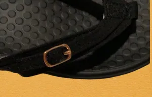 Black Flat Sandals Size 7 thumbnail 3