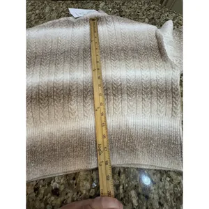 525 america sweater WILLOW: OMBRE SEQUIN CROP CARDIGAN Size XS Beige Cream thumbnail 14