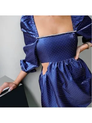 Danielle Bernstein Polka Dot Cocktail Party Dress thumbnail 4