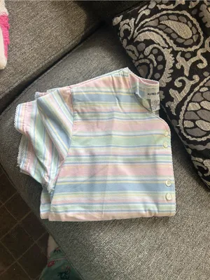 Alfred Dunner Pastel Multi-Stripe Button Front Top | Size Large - Vintage 1980’s thumbnail 11