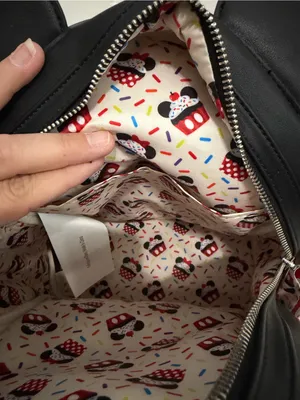 Loungefly Disney Minnie Mouse "Oh My" Cosplay Sweets Sprinkle Cupcake Backpack thumbnail 10