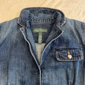 Polo Ralph Lauren denim jean jacket button down S women thumbnail 2