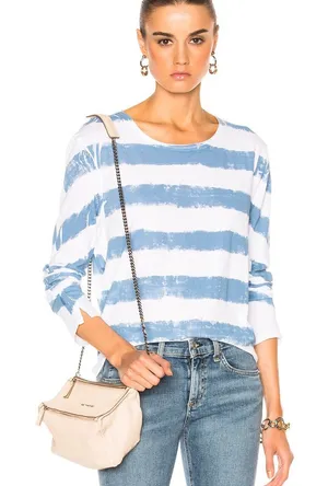 RAG & BONE Washed Stripe Long Sleeve Tee thumbnail 1