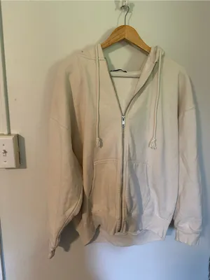 Brandy Melville Christy hoodie cream thumbnail 2