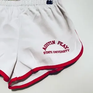 Vintage 1970s Retro Collegiate Pacific White and Red Shorts Women’s Small thumbnail 2