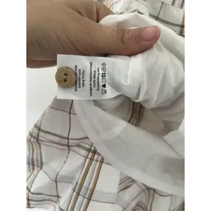 VERONICA BEARD Kaia Tan & White Check Plaid MINI Skirt w/Tie Women's Size XSmall thumbnail 8
