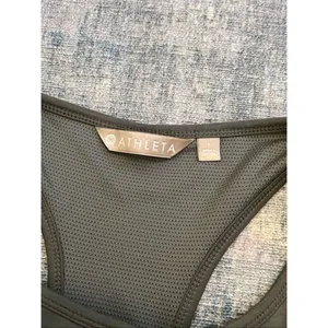 Athleta Vintage Flight Green Barre Bralette Racerback Mini Dress Large thumbnail 4