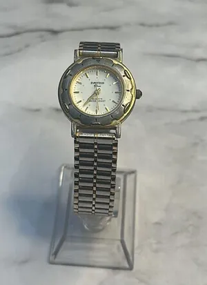 Vintage Eurotech Two Toned Classic Womens Wristwatch thumbnail 2