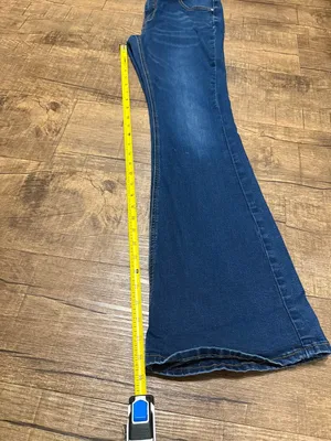 Flamingals by Flamingo Flare Bootcut Western Dark Wash Denim Jeans M thumbnail 6