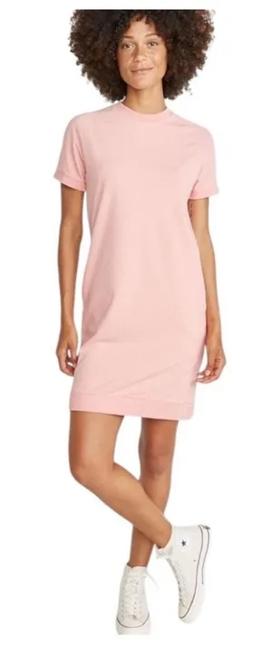 Marine Layer Cassidy Sweatshirt Mini Dress Size Medium Vintage Peach Preppy thumbnail 1