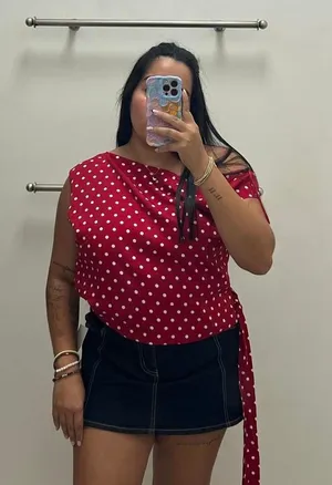 Versona Red Polka Dot Blouse thumbnail 1