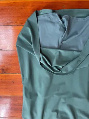 Abercrombie & Fitch Traveler Green Mini Dress Built in Shorts Sz L 🧡🎀 thumbnail 5