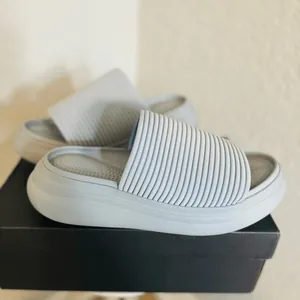 Rag & Bone Brixley Knit Slide Sandal, Gray/Blue, Size‎ 10 (Euro 40), NWT thumbnail 11