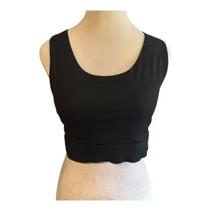 Fabletics Black Cross Back Large Sports Bra Tank Top Athletic Workout‎ Yoga thumbnail 2