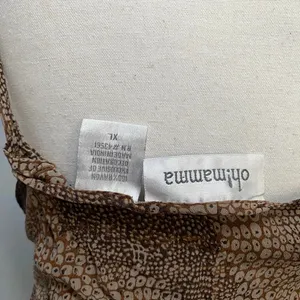 Maternity Brown Graphic Print Tie Sleeveless Tank Blouse Y2k Boho Fairy Grunge thumbnail 5