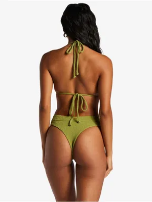 NWT Billa Bong So Dazed High Maya Bikini Bottoms Simply Coverage Green Eyes Larg thumbnail 2