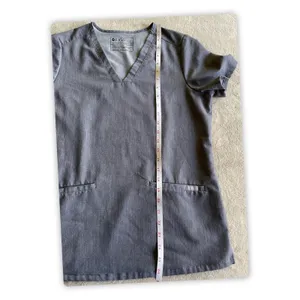 FIGS Gray Scrub Top Women's Small V-Neck Medical Uniform Healthcare Tee thumbnail 3