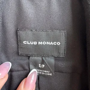 ✨$5/$25 Club Monaco Drape Black Open Zipper Blazer Career Office Size Small thumbnail 3