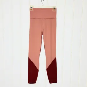 Vuori Colorblock Studio Leggings Rose Terracotta High Rise Small thumbnail 6