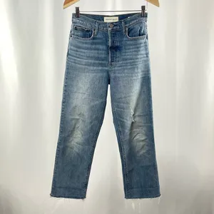 Denim Forum The Arlo High Rise Straight Jeans in Blue‎ Size 26 thumbnail 6