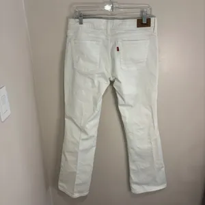 Levis 545 Low Boot Cut Jeans Womens 8M White Denim Stretch Pants thumbnail 8