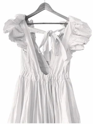 MAKING THE CUT Sienna’s Hi Low Ruffle Dress White Size M NEW thumbnail 6