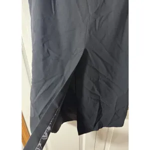 Y2k Evan Picone Black Wool Pencil Skirt SZ 10 Old Money Back Slit‎ Lined Grunge thumbnail 4