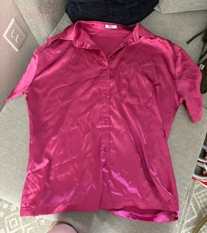 Satin Pink PJ Set Size L thumbnail 1