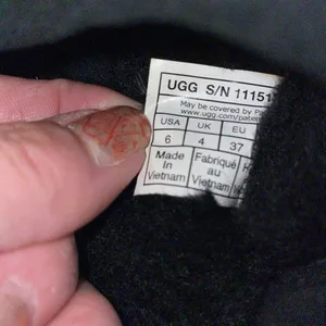 Ugg black slip on slippers thumbnail 5