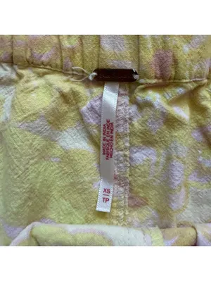 Free People Palo Duro Relaxed Shorts Retro Floral Yellow Women's Size XS thumbnail 4