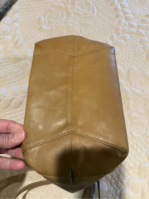 Lucky Brand leather crossbody bag soft tan/beige leather thumbnail 8