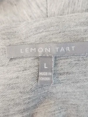 Lemon Tart Heather Gray Open Front Knit Cardigan Size Large thumbnail 8