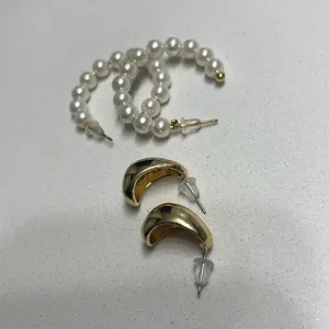 Bohemian Gold & Pearl Earring Set 💛 Lot 5 thumbnail 3