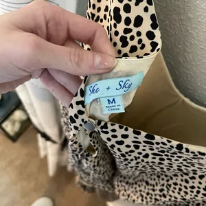 She & Sky Leopard romper thumbnail 4