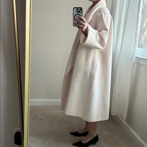 Handmade Ecru shawl coat. M White Size M thumbnail 11