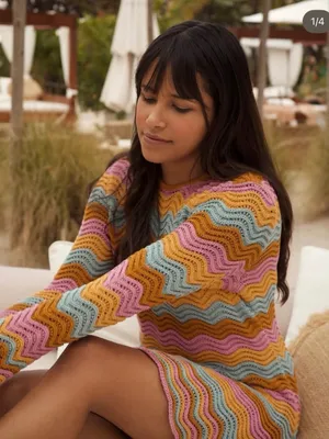 SAYLOR Suzette Mini Dress $275 MSRP XS/S CROCHET Summer Whimsical thumbnail 1